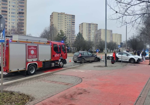Utrudnienia. Na ul. Strzelców doszło do wypadku