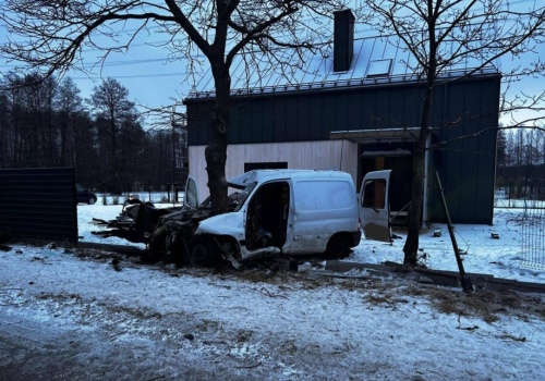 Kierujący wjechał w drzewo. Trzy osoby trafiły do szpitala