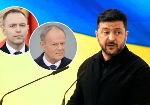 W środku nocy Zełenski wyszedł na mównicę i zabrał głos. Zwrócił się wprost do Tuska i Nawrockiego