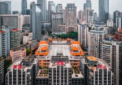 Chińskie pionowe miasto 8D. 