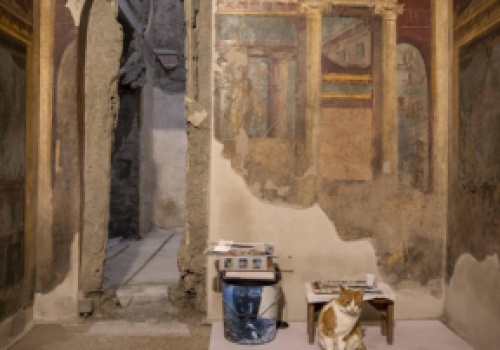 Włoscy konserwatorzy odkryli koło Pompejów starożytne freski (wideo)