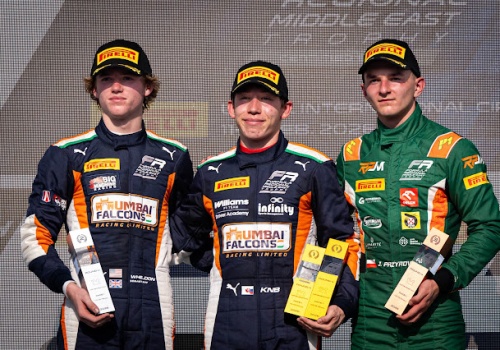 Jan Przyrowski na podium w Katarze i trzeci w klasyfikacji debiutantów FRMET