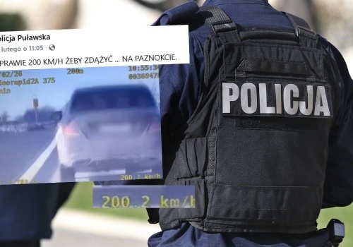 Puławy: policja zatrzymała kobietę, która pędziła 200 km/h, bo spieszyła się 