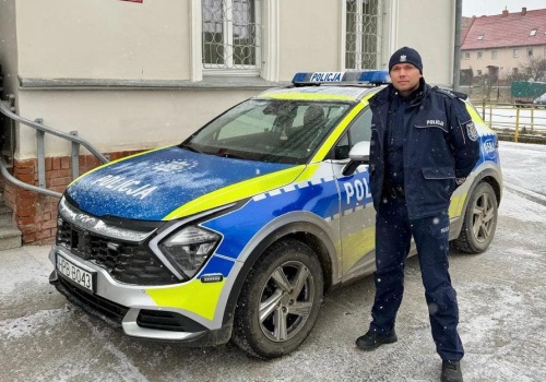 Policjant ze Słotwiny po służbie złapał złodzieja kawy