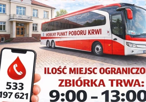 Gmina odpowiada na apel. Krwiobus zaparkuje pod urzędem