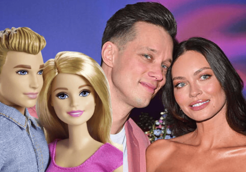 Edyta Zając i Michał Mikołajczyk na ramówce TVN w różowych kolorach niczym Barbie i Ken