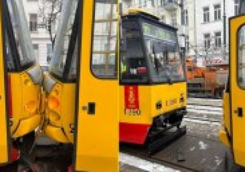 Kolizja tramwajów w Warszawie. Są poszkodowani