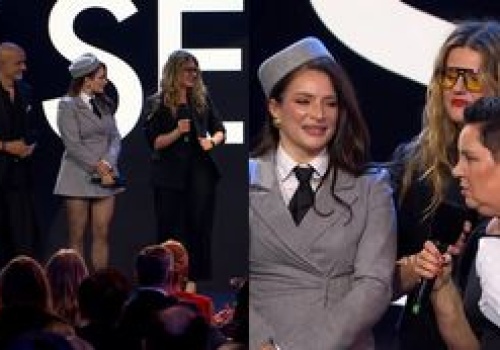 Dorota Wellman zakpiła ze stroju Anny Dereszowskiej na ramówce. Wyszło zabawnie?