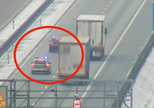 Policjanci sprawdzali kierowców ciężarówek na A2. Używali drona