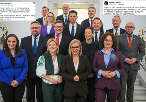 Fala komentarzy ws. Polski 2050. 