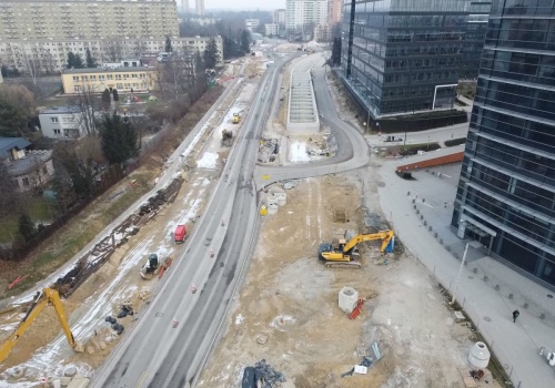 Tramwaj do Mistrzejowic: „Warunki atmosferyczne znacząco utrudniają realizację harmonogramu”