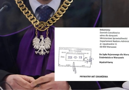 Dyrektor z resortu Żurka stanie przed sądem? Jest prywatny akt oskarżenia przeciwko sędziemu Czeszkiewiczowi