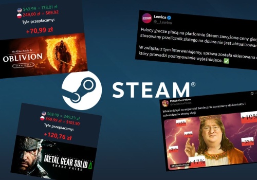 Lewica skarży się do UOKiK na wyższe ceny gier dla Polaków na Steamie