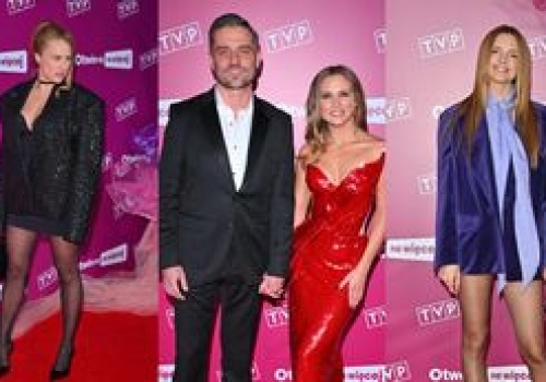 Gwiazdy schodzą się na wiosenną ramówkę TVP: Agnieszka Kaczorowska i Marcin Rogacewicz, Kaja Paschalska, Kasia Burzyńska... (ZDJĘCIA)