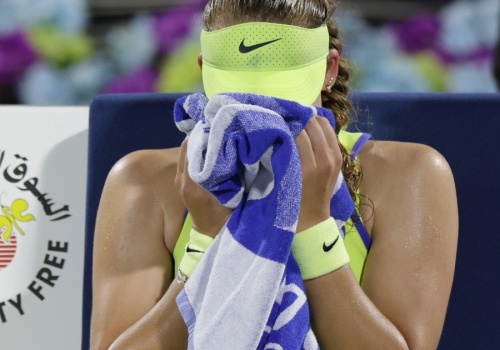 Rosjanka nie opanowała nerwów na korcie. Biła samą siebie, później zalała się łzami