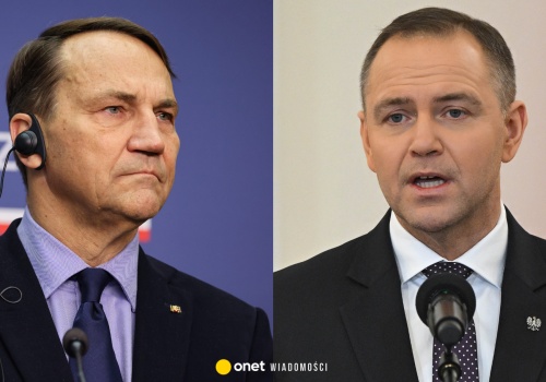 Radosław Sikorski krytykuje Karola Nawrockiego. 