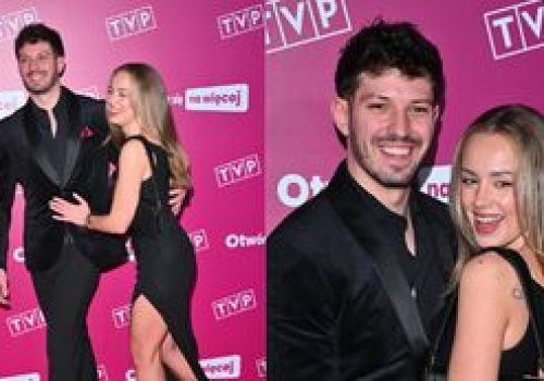 Wiktora Gąsiewska i Jasper Sołtysiewicz posyłają uśmiechy na ramówce TVP. Para jak z żurnala? (ZDJĘCIA)