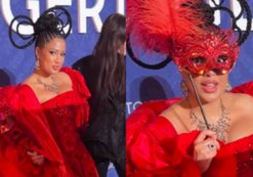 Patricia Kazadi uzbrojona w czerwoną kreację i XIX-wieczną biżuterię bryluje na 