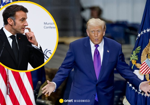 Donald Trump znów kpi z Emmanuela Macrona. 