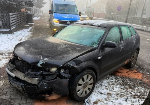 Wjechał na Krotoszyńską nie hamując (ZDJĘCIA)
