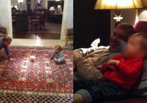 Ujawniono nieznane dotychczas zdjęcia byłego księcia Andrzeja z dzieckiem