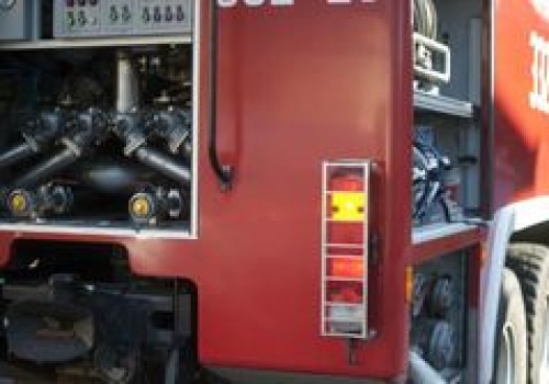 Pożar dmuchawy pieca olejowego. Ewakuowano 29 osób