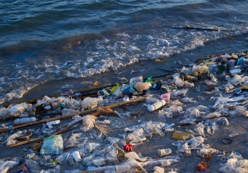 Przypływ śmieci. Morze wyrzuciło plastikowe butelki z lat 60. i 70.