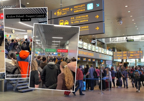 Ogromne kolejki na lotnisku w Krakowie. Straż Graniczna tłumaczy