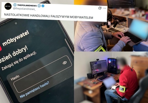 Policja złapała nastolatków, którzy zrobili płatną podróbkę mObywatela 