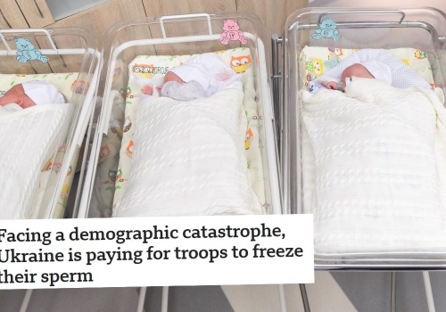 Ukraina przerażona demograficzną zapaścią zaczęła dopłacać żołnierzom, żeby zamrażali swoje nasienie