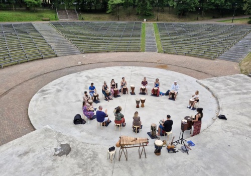 Szkoła specjalna z Zawadzkiego i bębniarze z Brzegu pokazali moc!