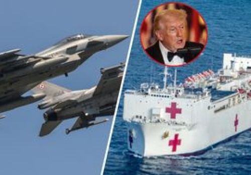 Działo się w nocy. Polska podrywa myśliwce, Trump wysyła okręt-szpital