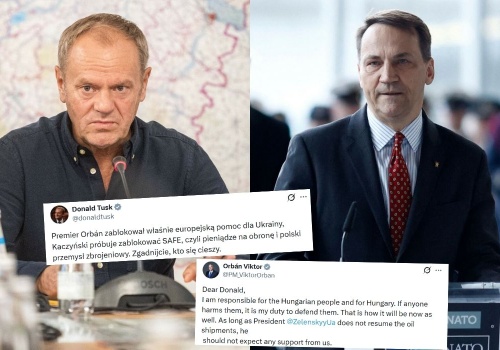 Węgry zablokowały pomoc Ukrainie, Tusk i Sikorski krytykują