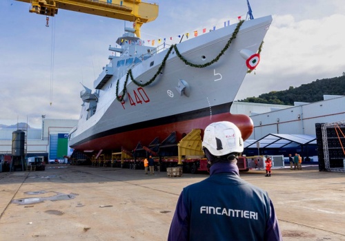 Pierwszy włoski patrolowiec nowej generacji OPV Ugolino Vivaldi zwodowany