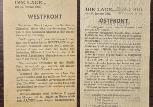 Ulotki i prasa z 1945 roku w zbiorach MAH (Część I)