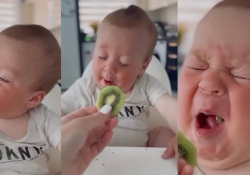 Dziecko pierwszy raz w życiu próbuje kiwi. To nagranie oburzyło internautów