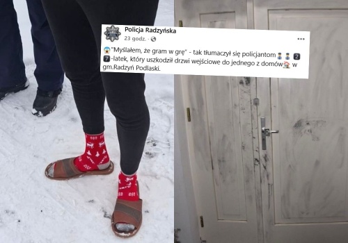 Radzyń Podlaski: chłop włamał się do czyjegoś domu, pojadł kiełbasy i poszedł spać, myślał, że 