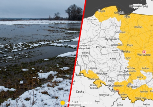 Żółte i pomarańczowe alerty IMGW. W tych regionach odwilż spowoduje wezbrania na rzekach