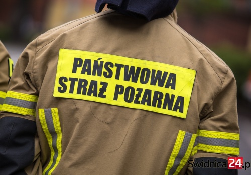 Pożar domku holenderskiego w Bystrzycy Dolnej