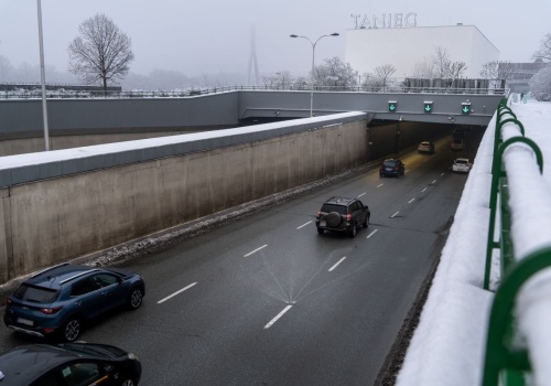Tunel na Wisłostradzie pod szczególnym nadzorem zimowym