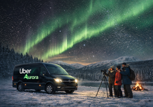Uber wchodzi na rynek z usługą “Aurora”. Zabierze turystów za darmo na poszukiwanie zorzy polarnej