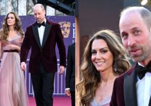 Kate Middleton ZACHWYCA na BEFTA 2026 w sukni w kolorze pudrowego różu u boku Williama. Klasa? (ZDJĘCIA)
