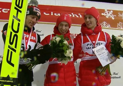 Kacper Tomasiak mistrzem Polski w skokach narciarskich! Konkurs w Wiśle zakończono po jednej serii