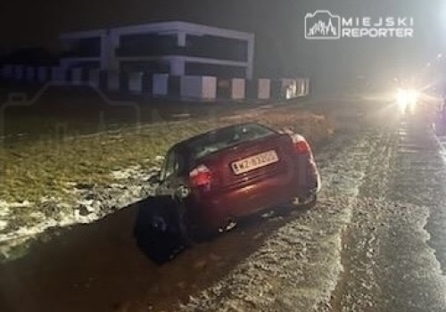 Zderzenie dwóch Audi. Nietrzeźwy sprawca, obywatel Ukrainy był pijany