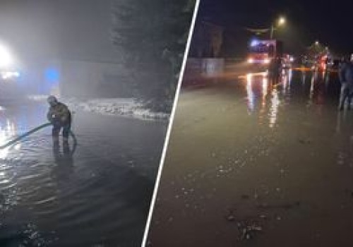 Najpierw mróz i śnieg, teraz roztopy. Woda zalewa drogi i domy