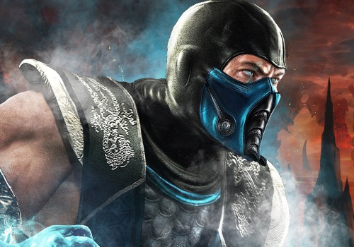 Medaliści olimpijski w łyżwiarstwie figurowym występują jako Sub-Zero i Kitana z Mortal Kombat
