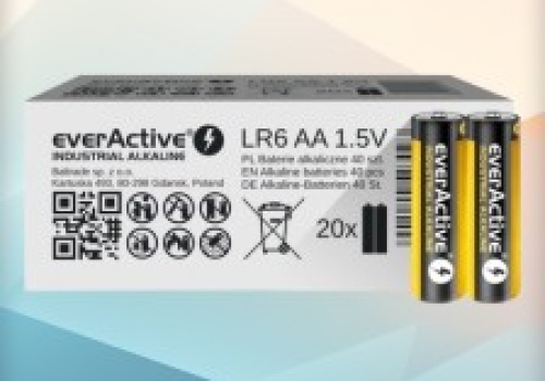 Baterie alkaliczne EverActive AA i AAA 40 sztuk od 26,50 zł (0,66 zł/sztuka) w Amazon PL