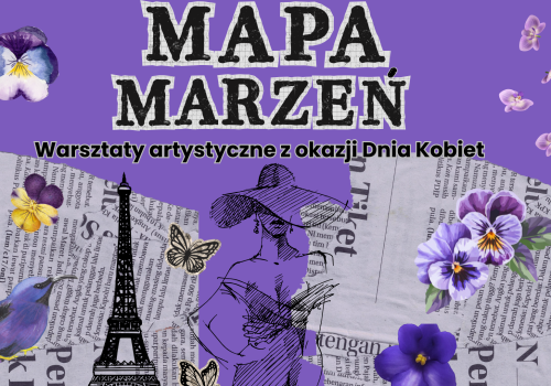 Mapa marzeń - biblioteka w Brzeziu zaprasza na warsztaty artystyczne z okazji Dnia Kobiet