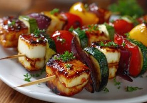 Ze śródziemnomorskiego sera przygotowuję domowe szaszłyki. Wystarczy 15 minut i gotowe