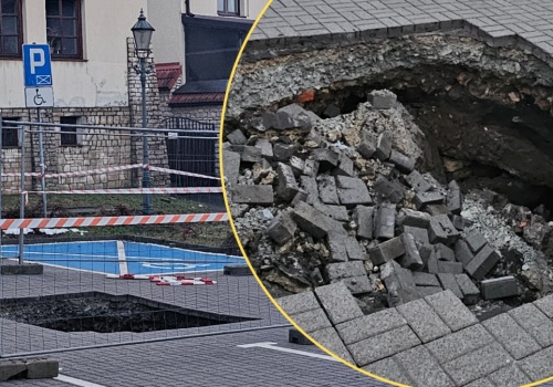 Tajemnicze zapadlisko w polskim mieście. 